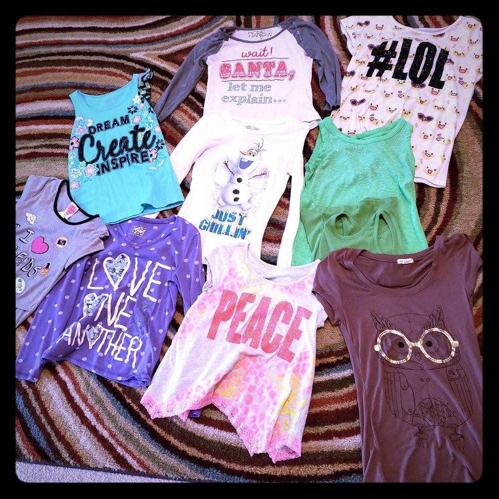 Lot of girls shirts
